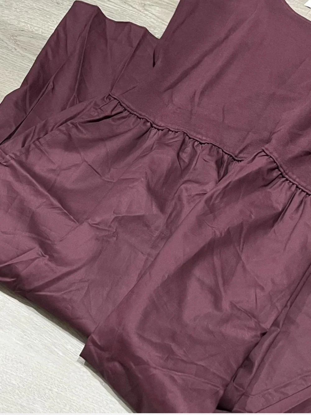 Old Navy Maroon Scoop Neck Tank Dress